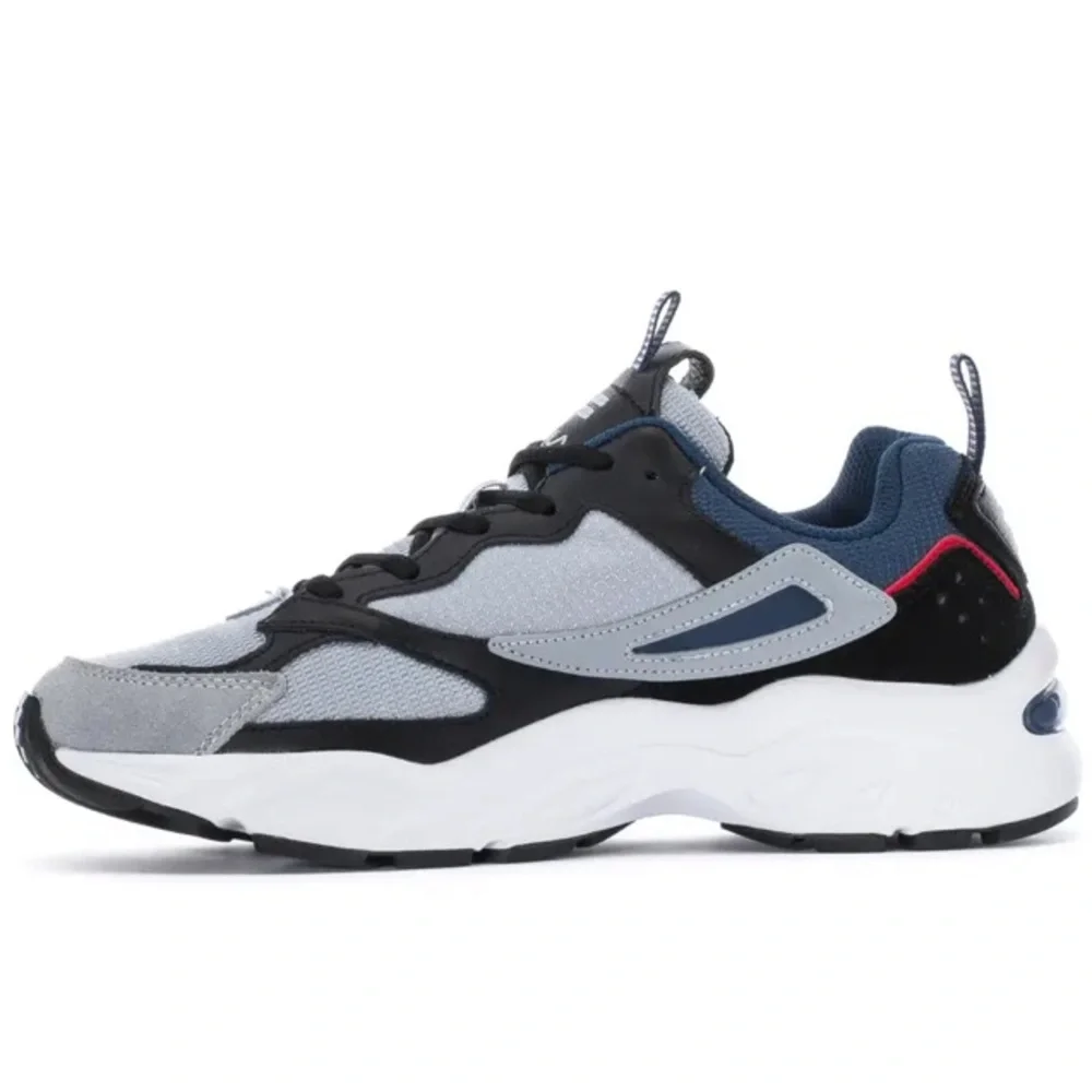 Fila Athletic Shoes Recollector Grey Black Blue # 1421777 Mens Size 9